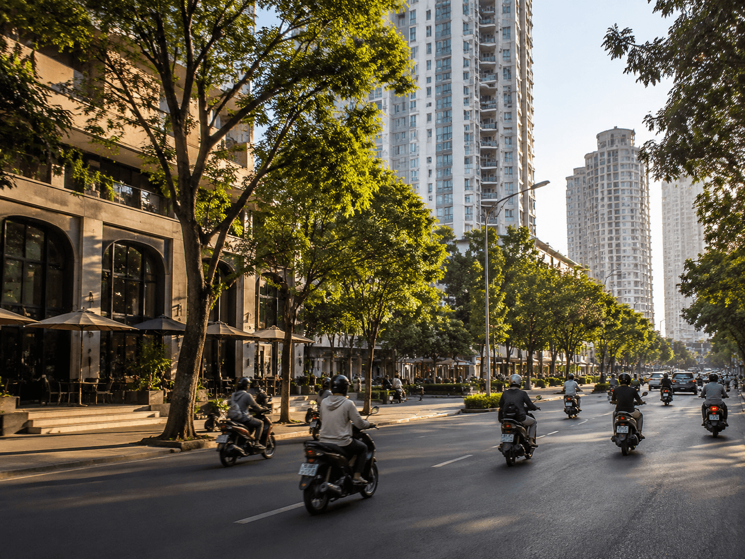 胡志明市城市生活场景