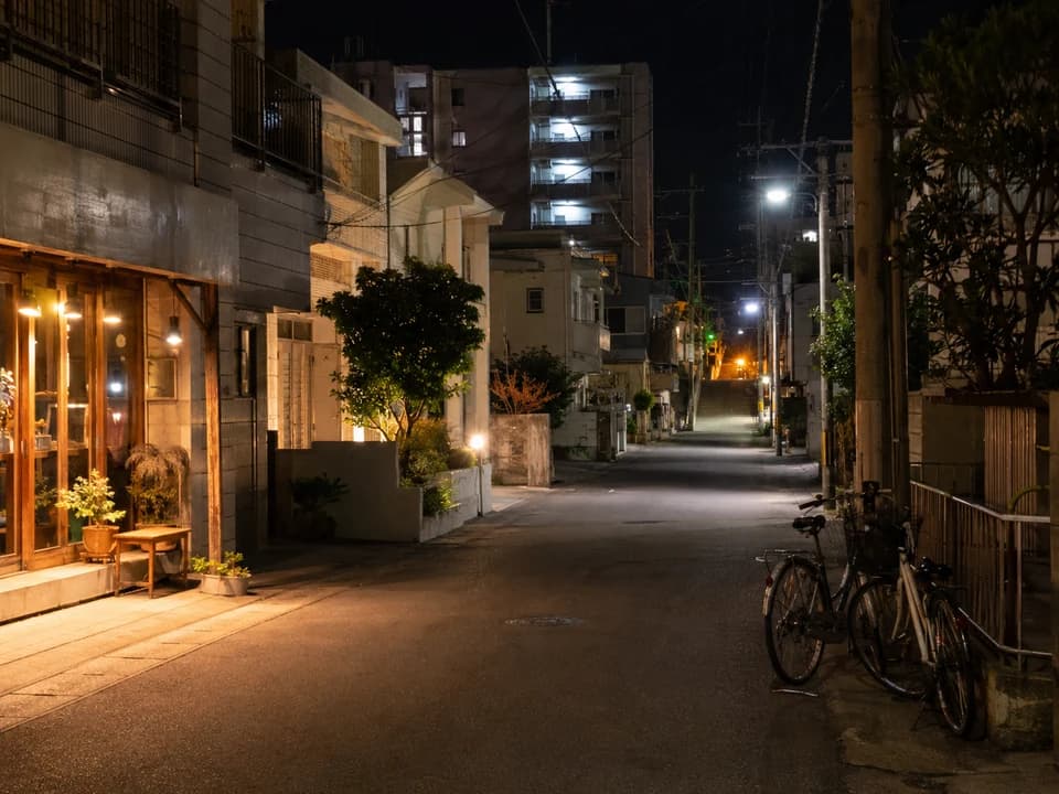 冲绳/那霸晚间散步与街区灯光