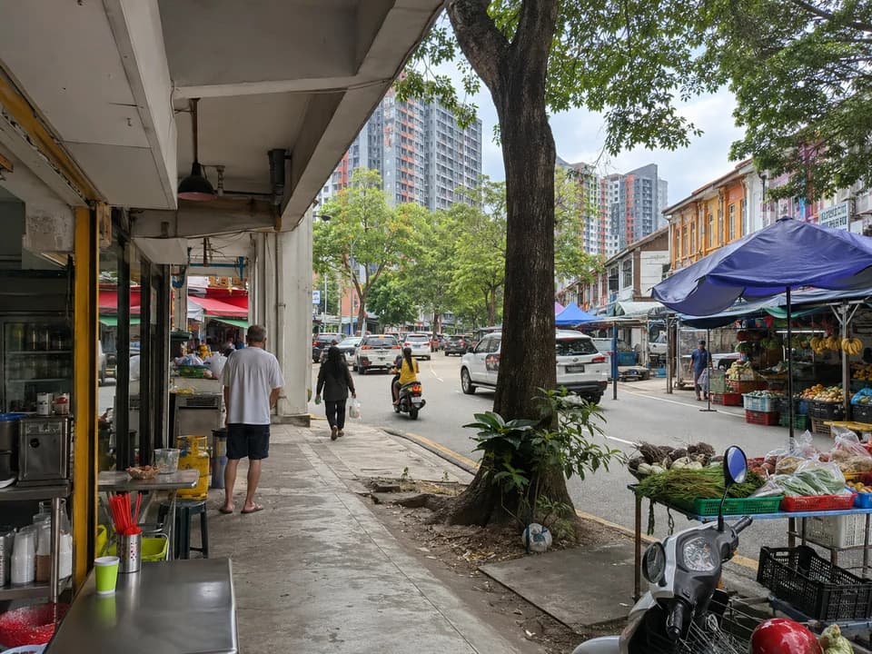 新山清晨街区气氛
