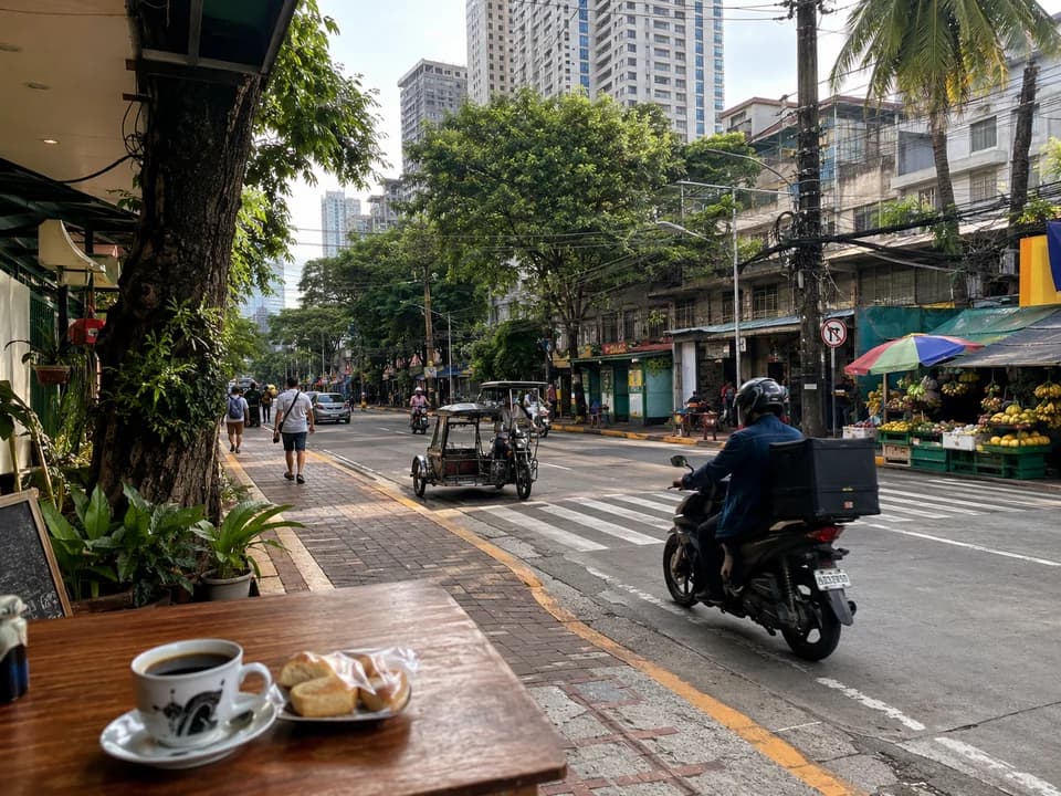 马尼拉清晨街区气氛